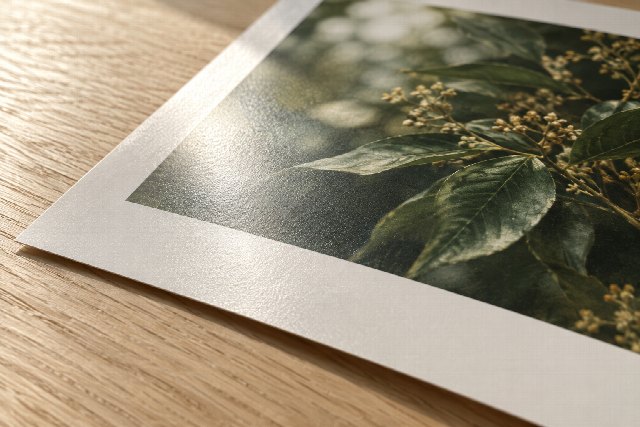 Close-up of Metallic Paper texture and finish