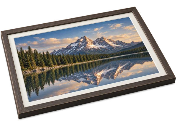 The same print in a picture frame