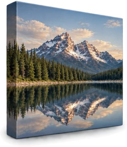The same picture stretched as a finished canvas